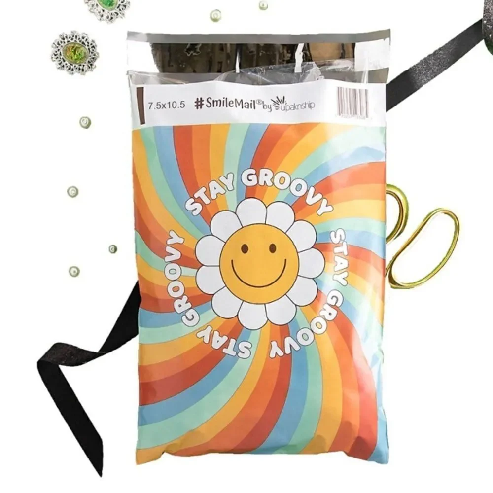 Poly mailers mix sizes 35 poly mailers 35 stickers good Vibes mode